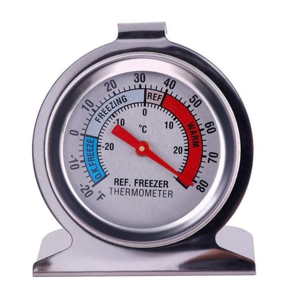 Stainless Steel Refrigerator Thermometer